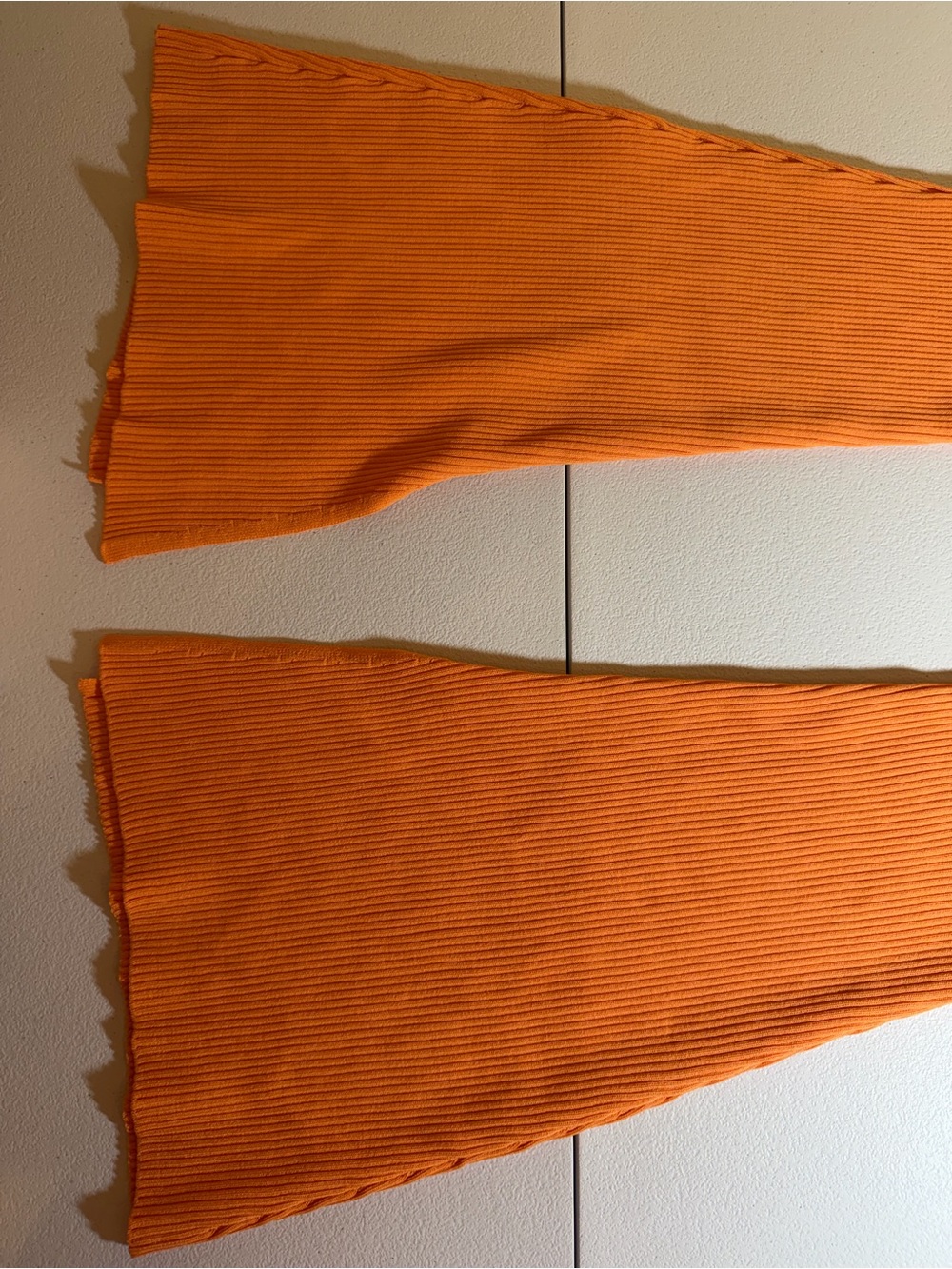 Royalty by Maluma Size Medium High-Rise Split-Slit Flare Pants in Orange - Picture 13 of 16
